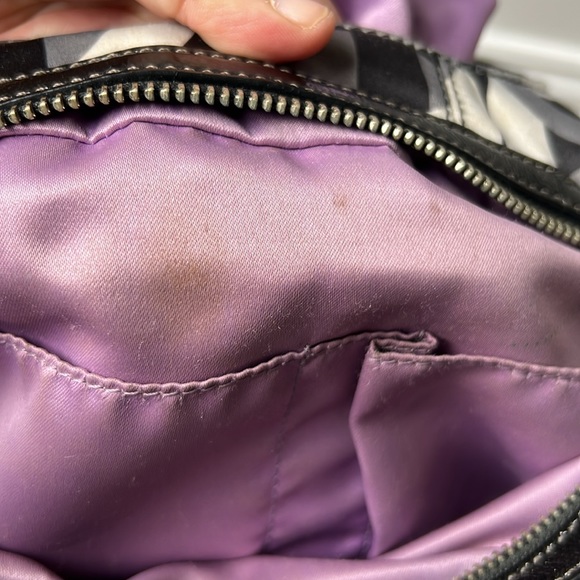 🖤🩶🤍COACH ‘Maggie’ Madison 14420 optic satin hobo bag - Picture 10 of 17